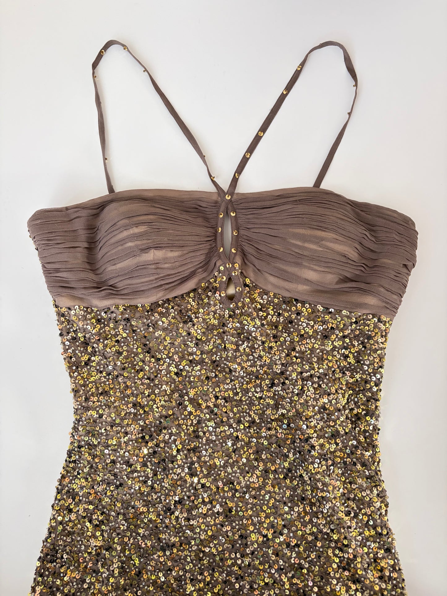 Rene Derhy Made in France Silk Sequin Dress