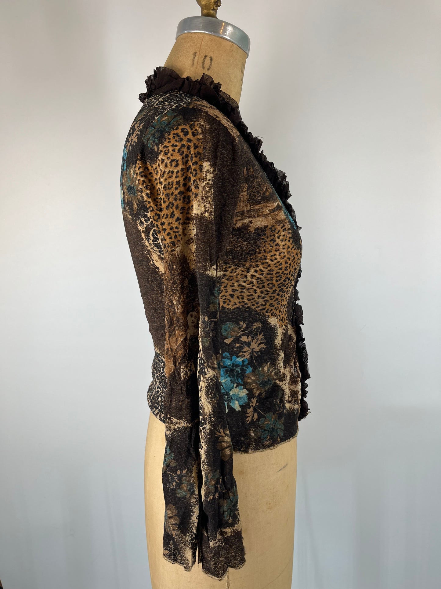Made in Italy Animal Print Cardigan