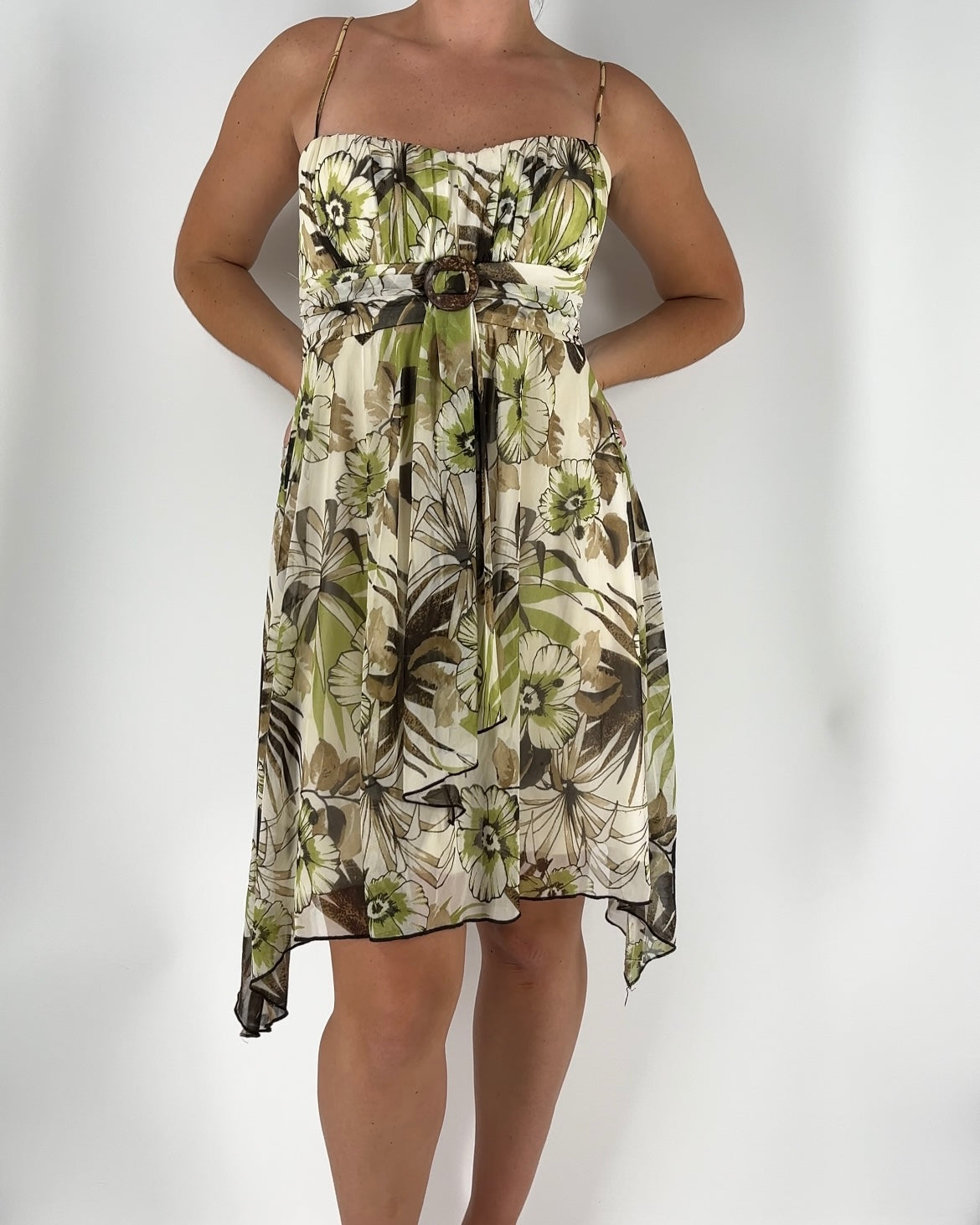 Earthy Toned Floral Dress