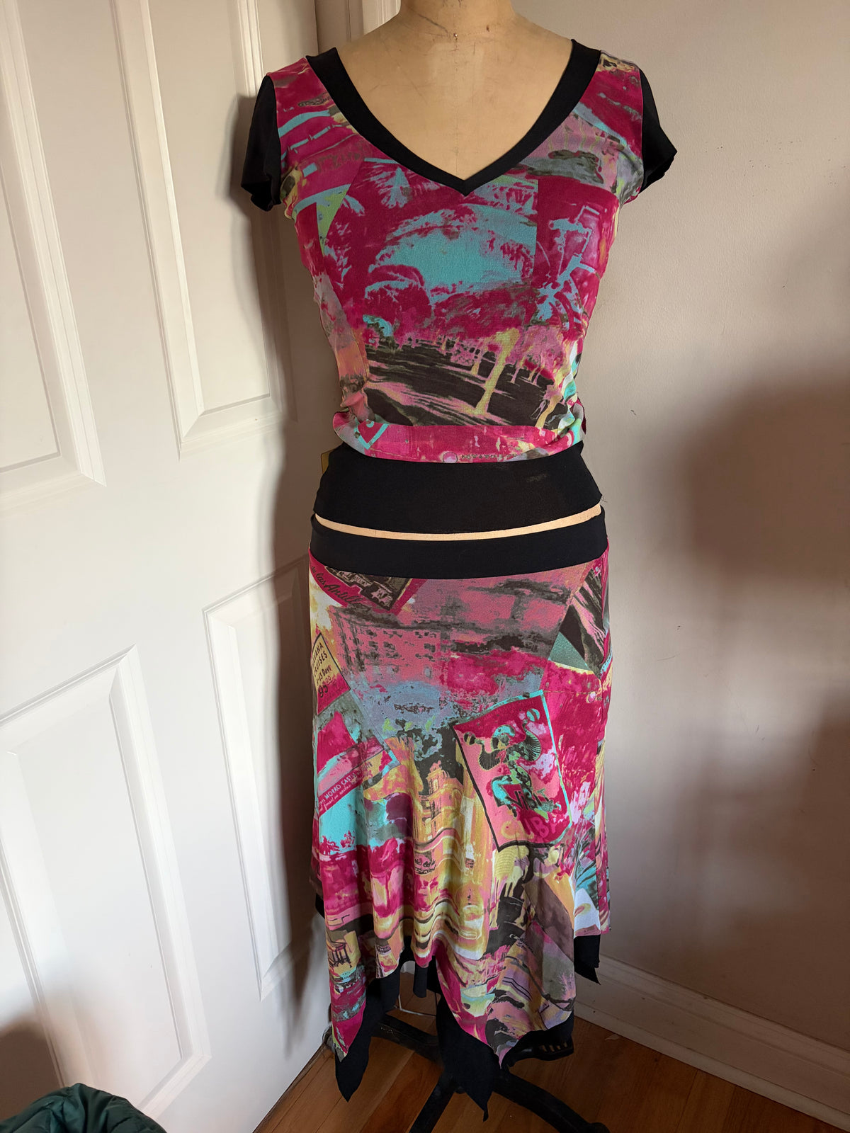 Made in France Mesh Graphic Print Matching Set