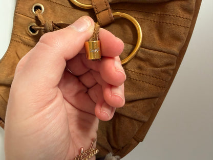 YSL Suede Saharienne Shoulder Bag