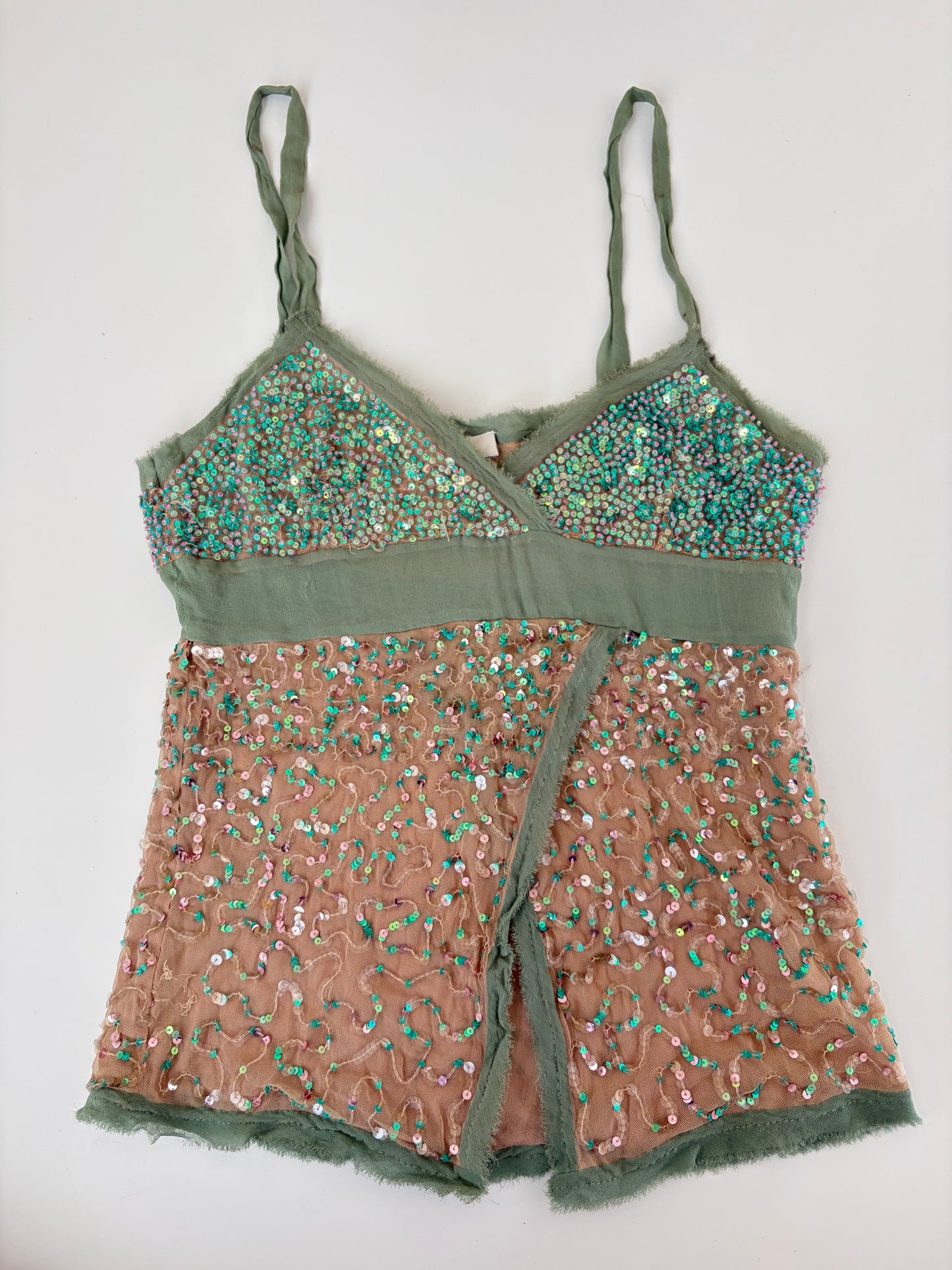 Made in Italy Silk Sequin Tank