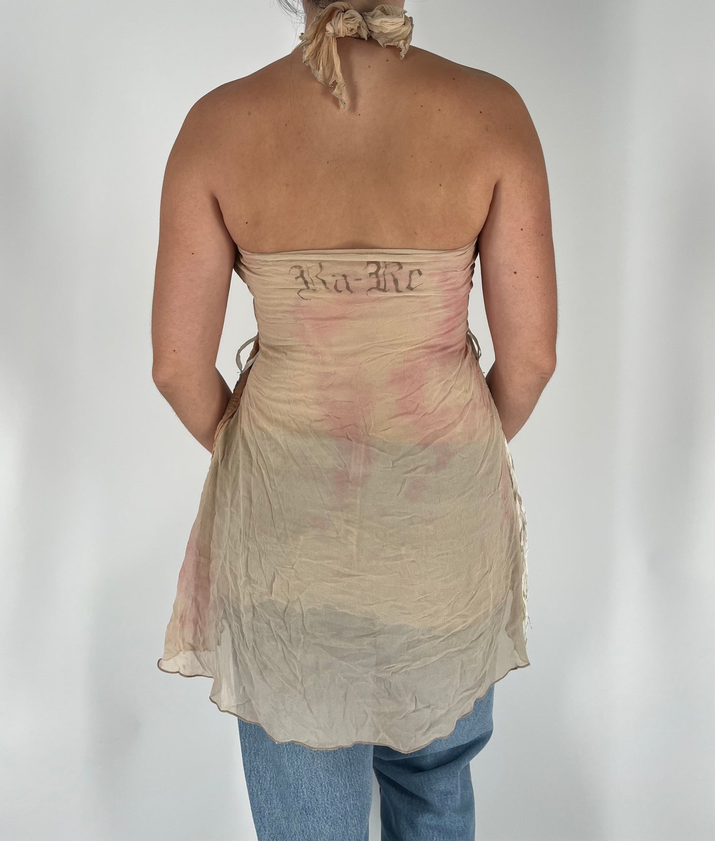 100% Silk Unique Beaded Fairy Tunic/Mini Dress