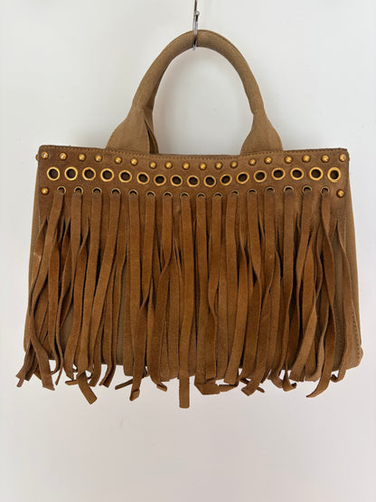 Prada Fringe Canvas Canapa Bag