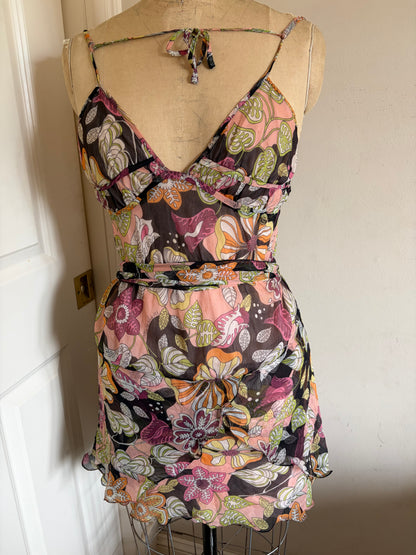 Miss Sixty 100% Silk Mini Dress