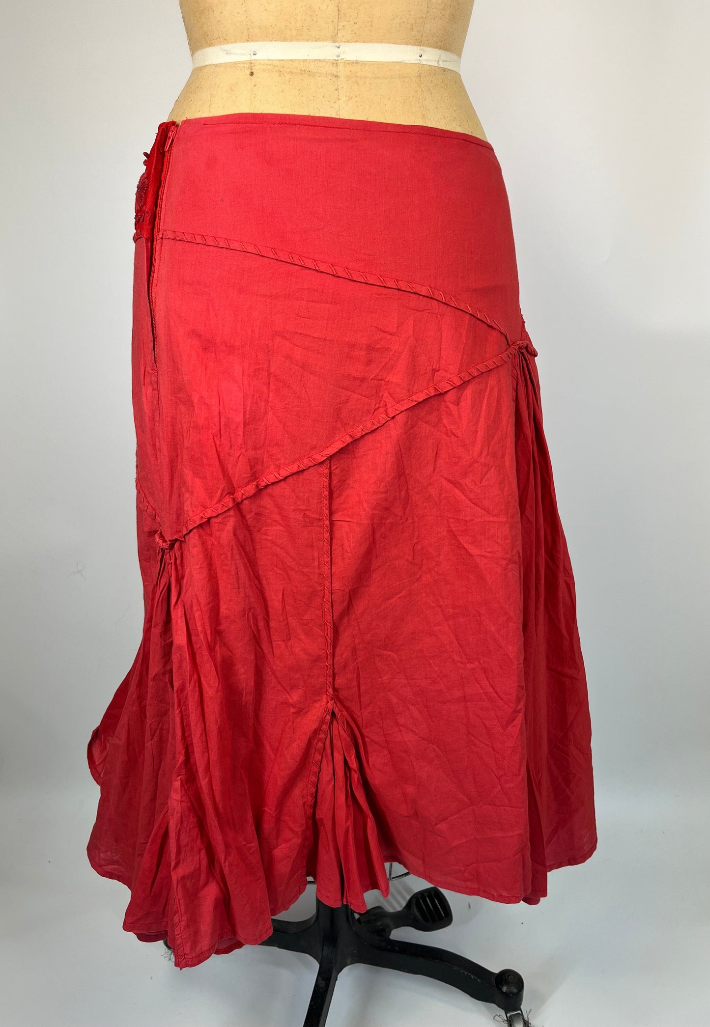 Made in Spain Cotton Skirt With Embroidery