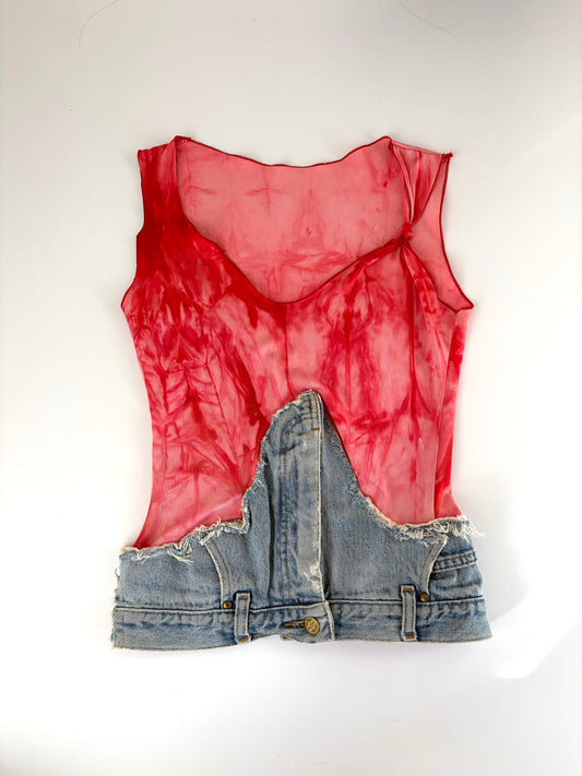 One of a Kind Upcycled Handmade Tank