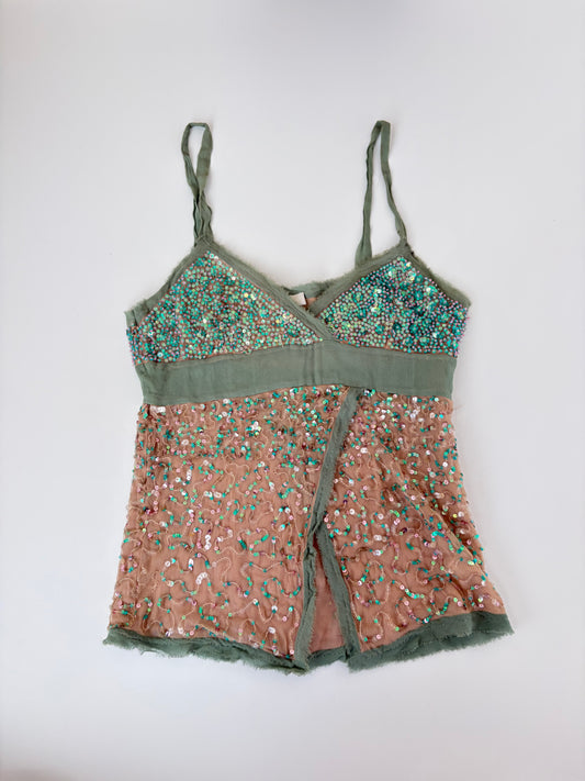 Made in Italy Silk Sequin Tank