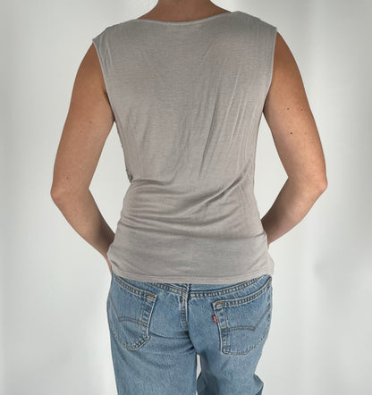 Y2K Slinky Tank Top With Studs