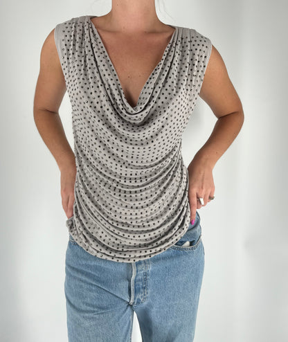 Y2K Slinky Tank Top With Studs