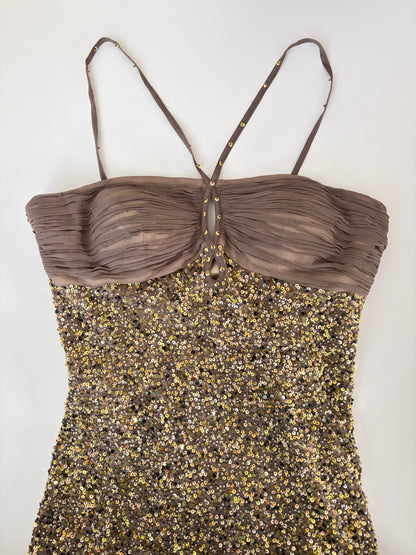 Rene Derhy Made in France Silk Sequin Dress