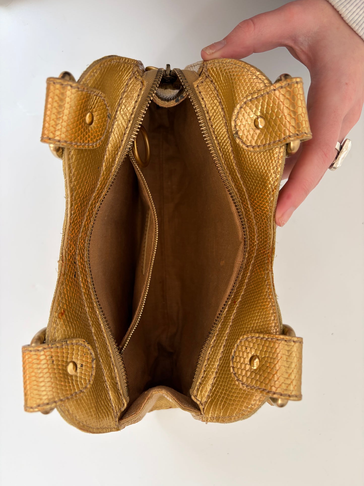 Fendi Eyelit Trapezio Bag