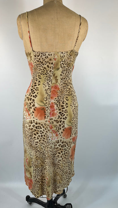 Cavalli-Style Cheetah Dress With Asymmetrical Hem