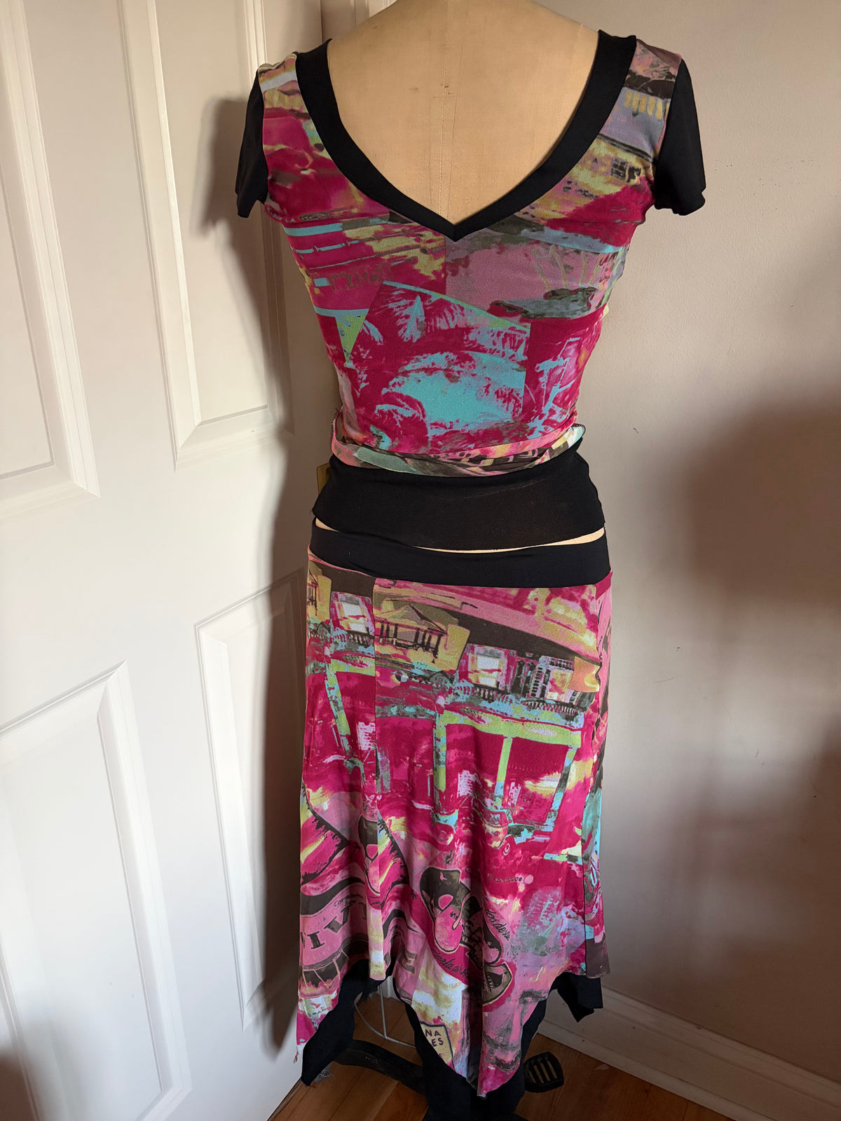 Made in France Mesh Graphic Print Matching Set