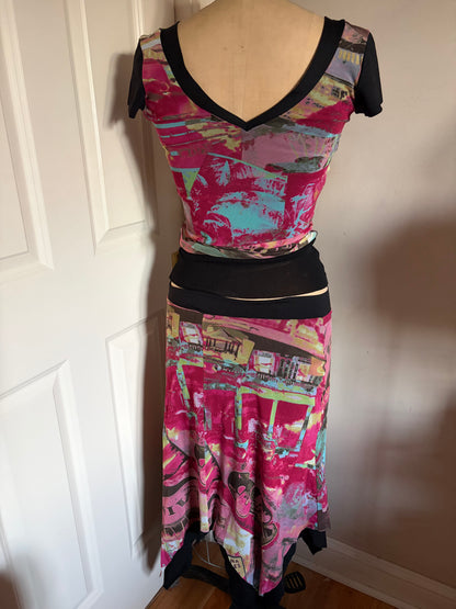 Made in France Mesh Graphic Print Matching Set