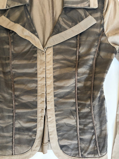 Made in Italy Blazer Corset Top