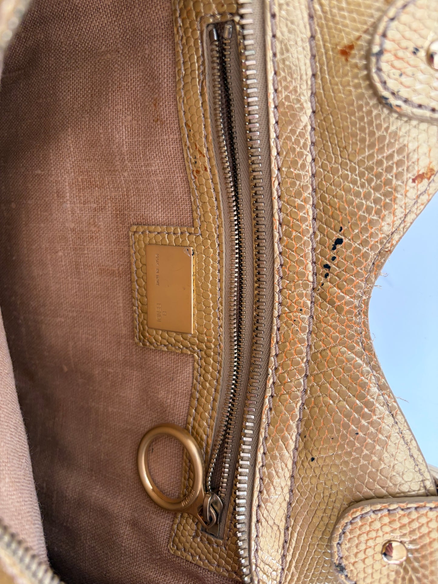 Fendi Eyelit Trapezio Bag