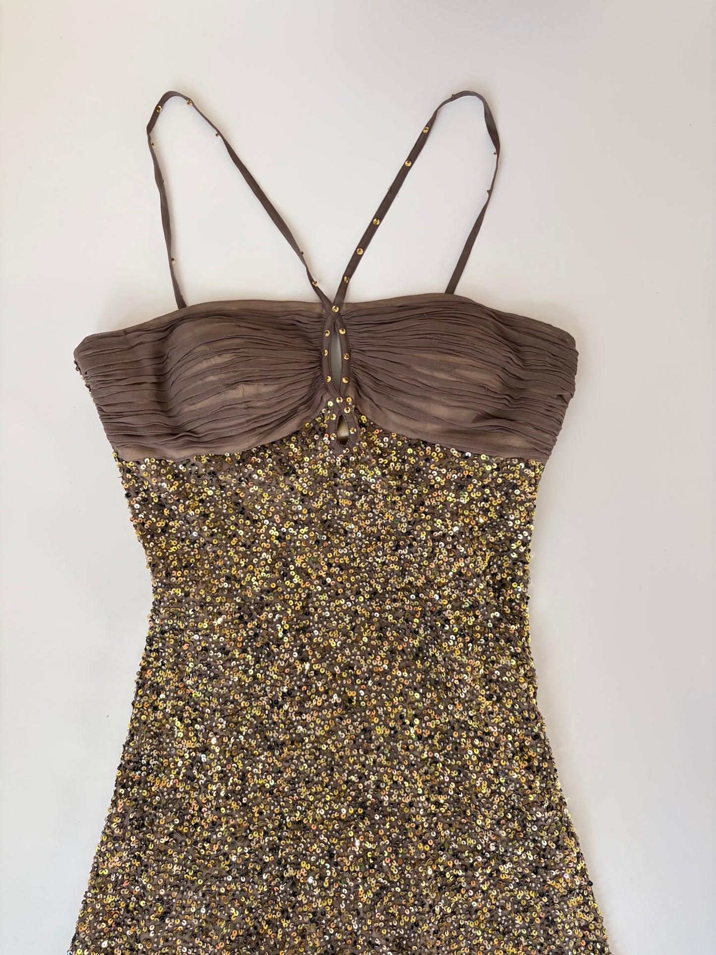 Rene Derhy Made in France Silk Sequin Dress