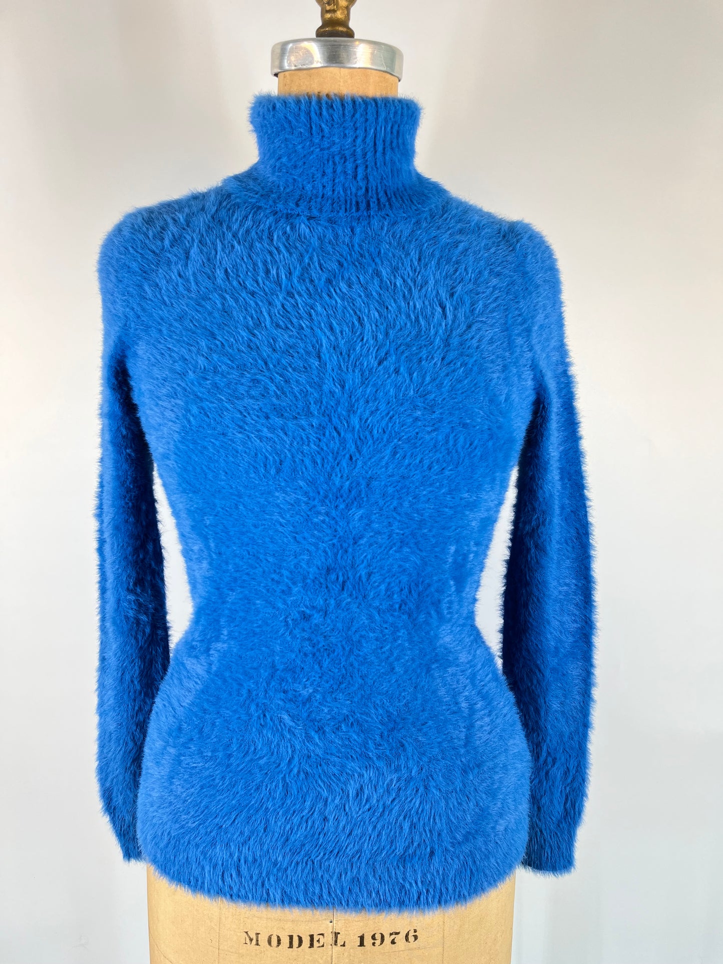 Fuzzy Turtleneck Long Sleeve Sweater