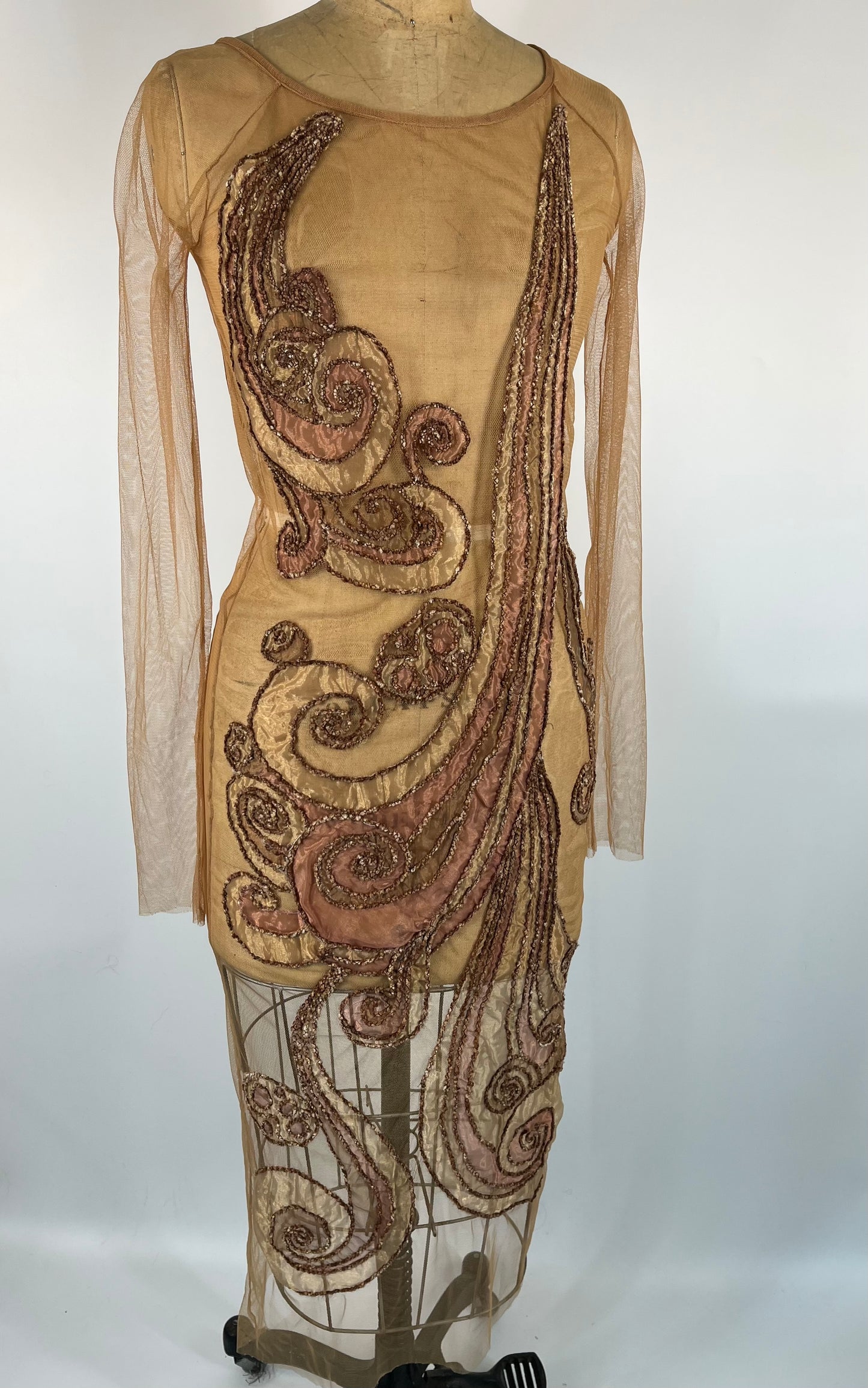 Abstract Mesh Statement Dress