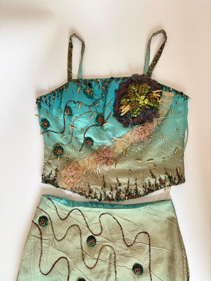 Under the Sea Euro Three-Piece Skirt Set (Deadstock)