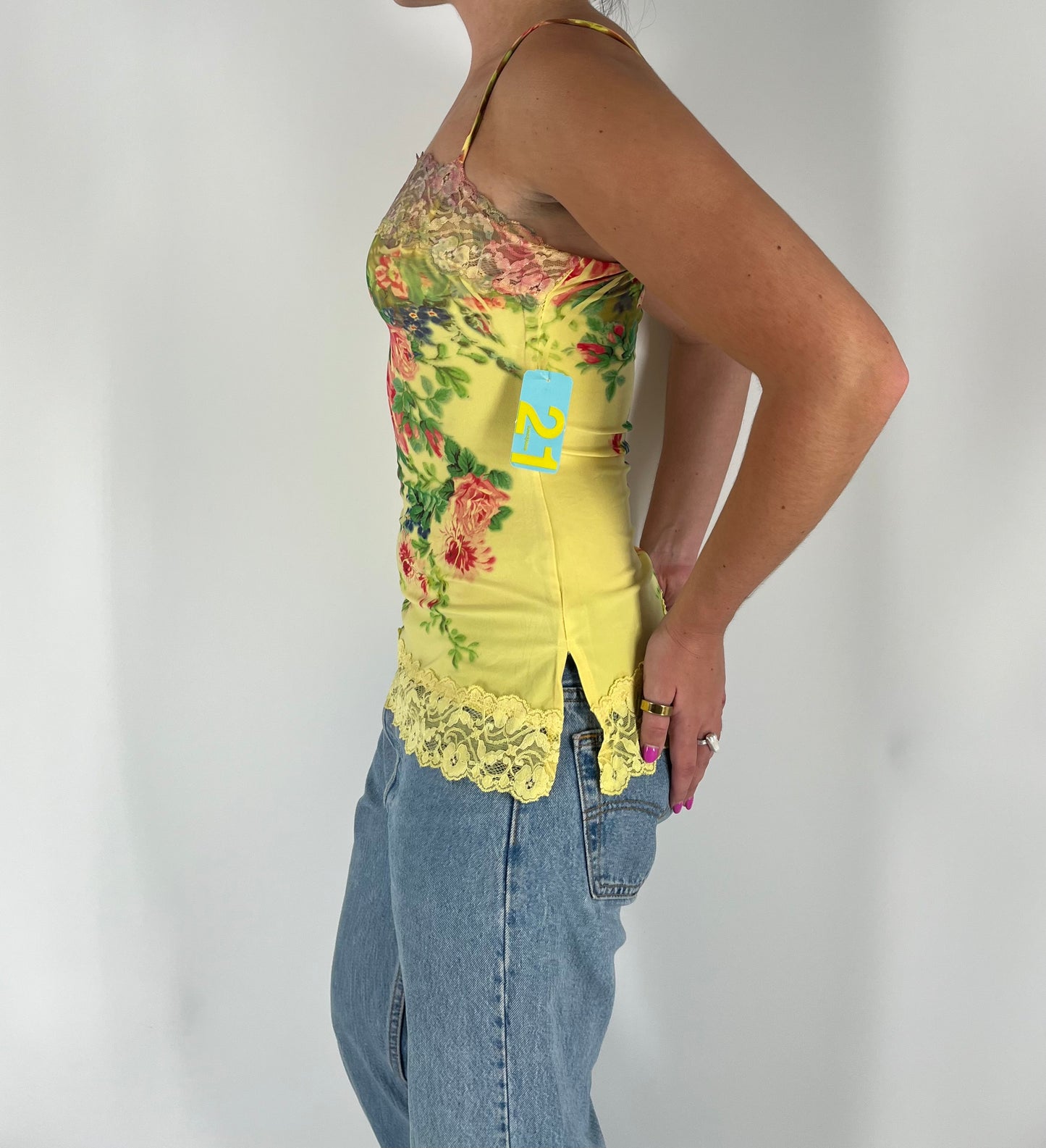 Deadstock Forever21 Floral Lace Tank