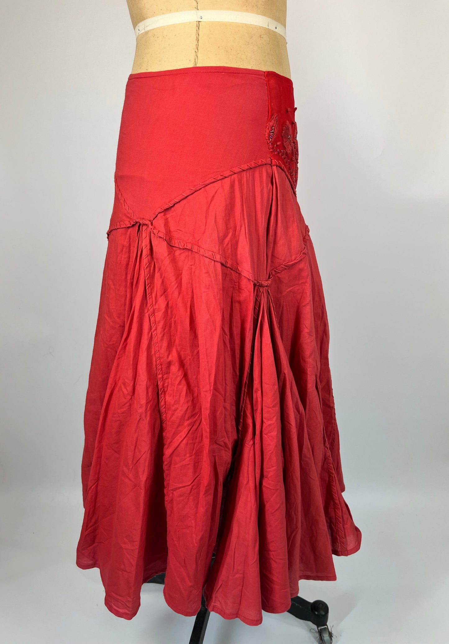 Made in Spain Cotton Skirt With Embroidery