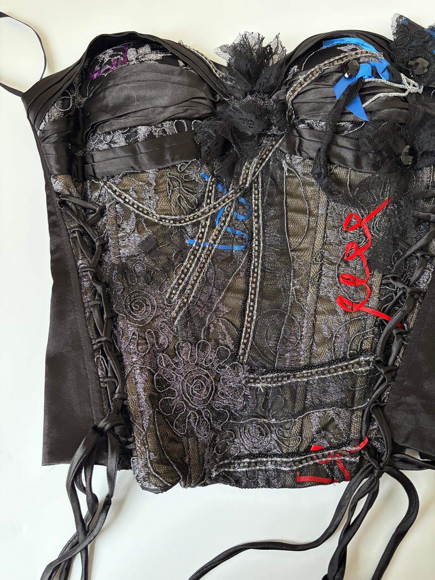 Made in France Beaded Applique Corset