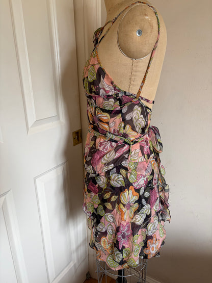 Miss Sixty 100% Silk Mini Dress