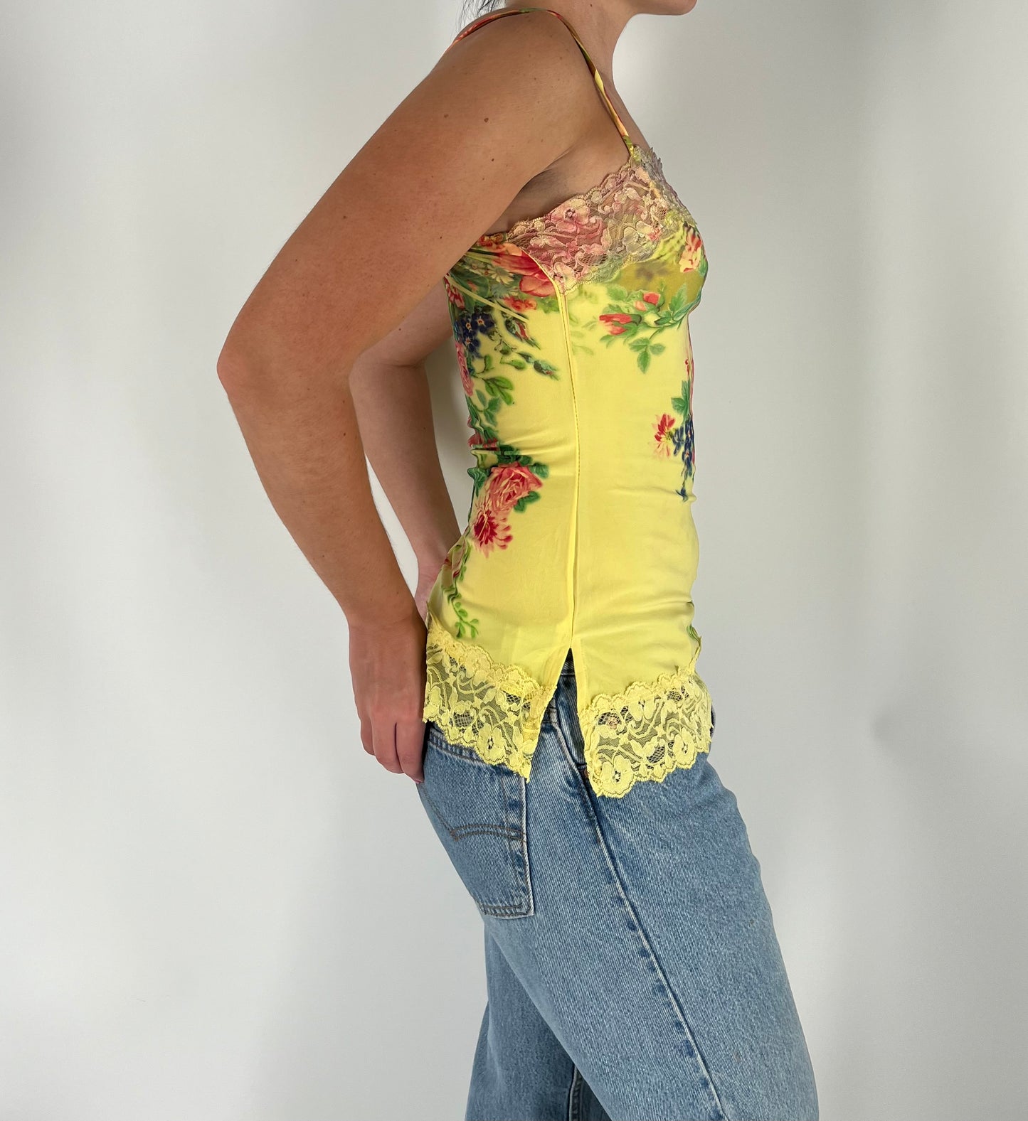 Deadstock Forever21 Floral Lace Tank