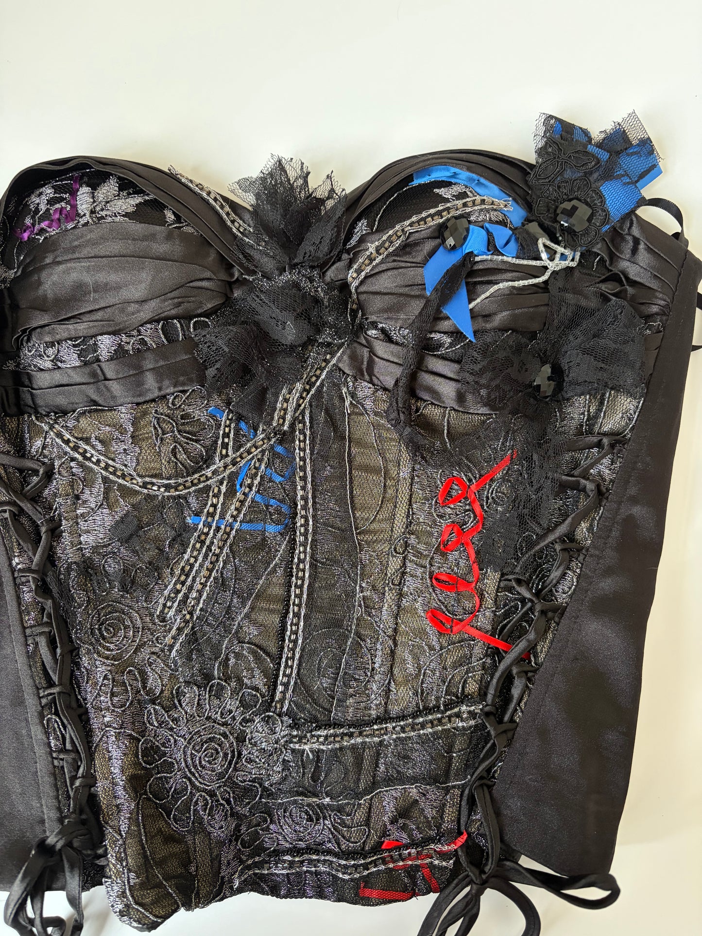 Made in France Beaded Applique Corset