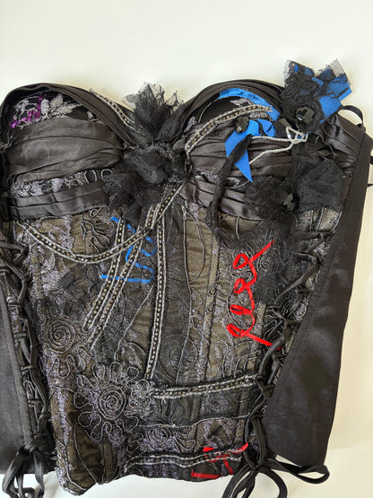Made in France Beaded Applique Corset