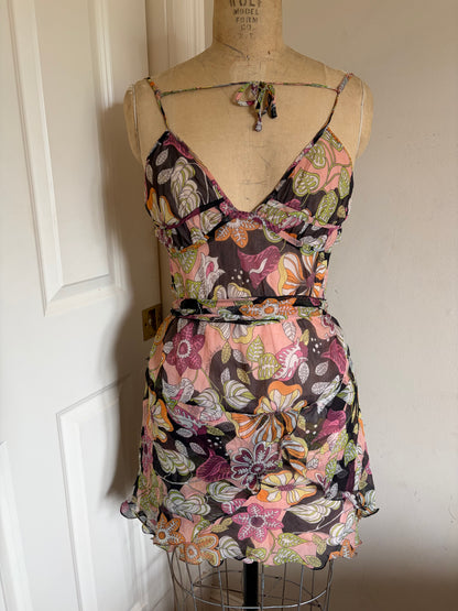 Miss Sixty 100% Silk Mini Dress