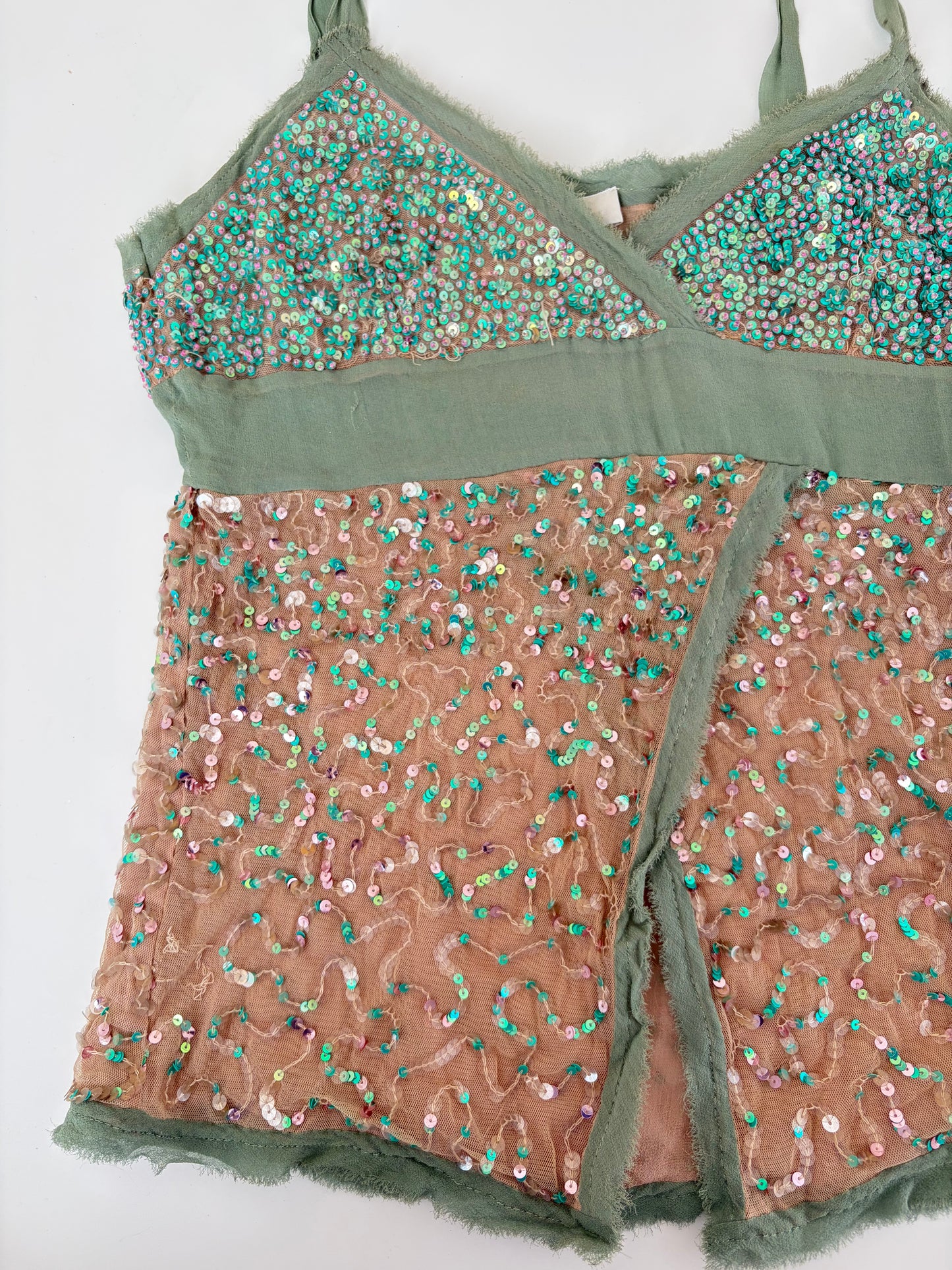 Made in Italy Silk Sequin Tank