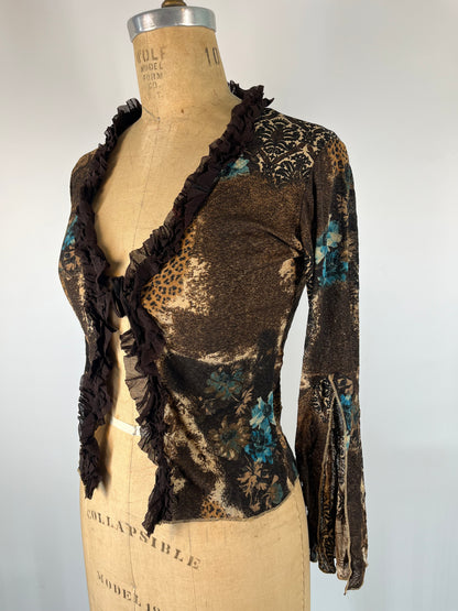 Made in Italy Animal Print Cardigan