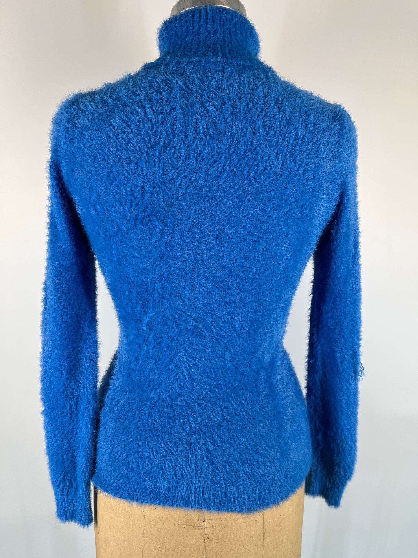 Fuzzy Turtleneck Long Sleeve Sweater