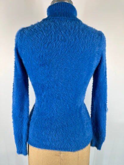 Fuzzy Turtleneck Long Sleeve Sweater