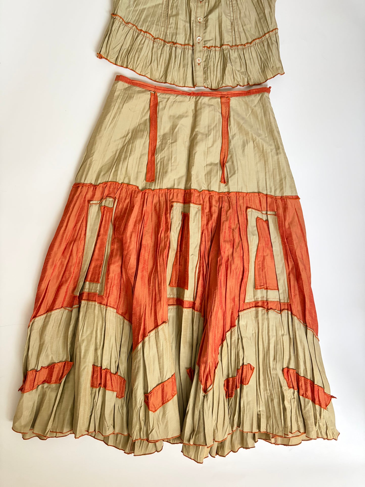 Euro Summer Two Piece Tank and Skirt Set