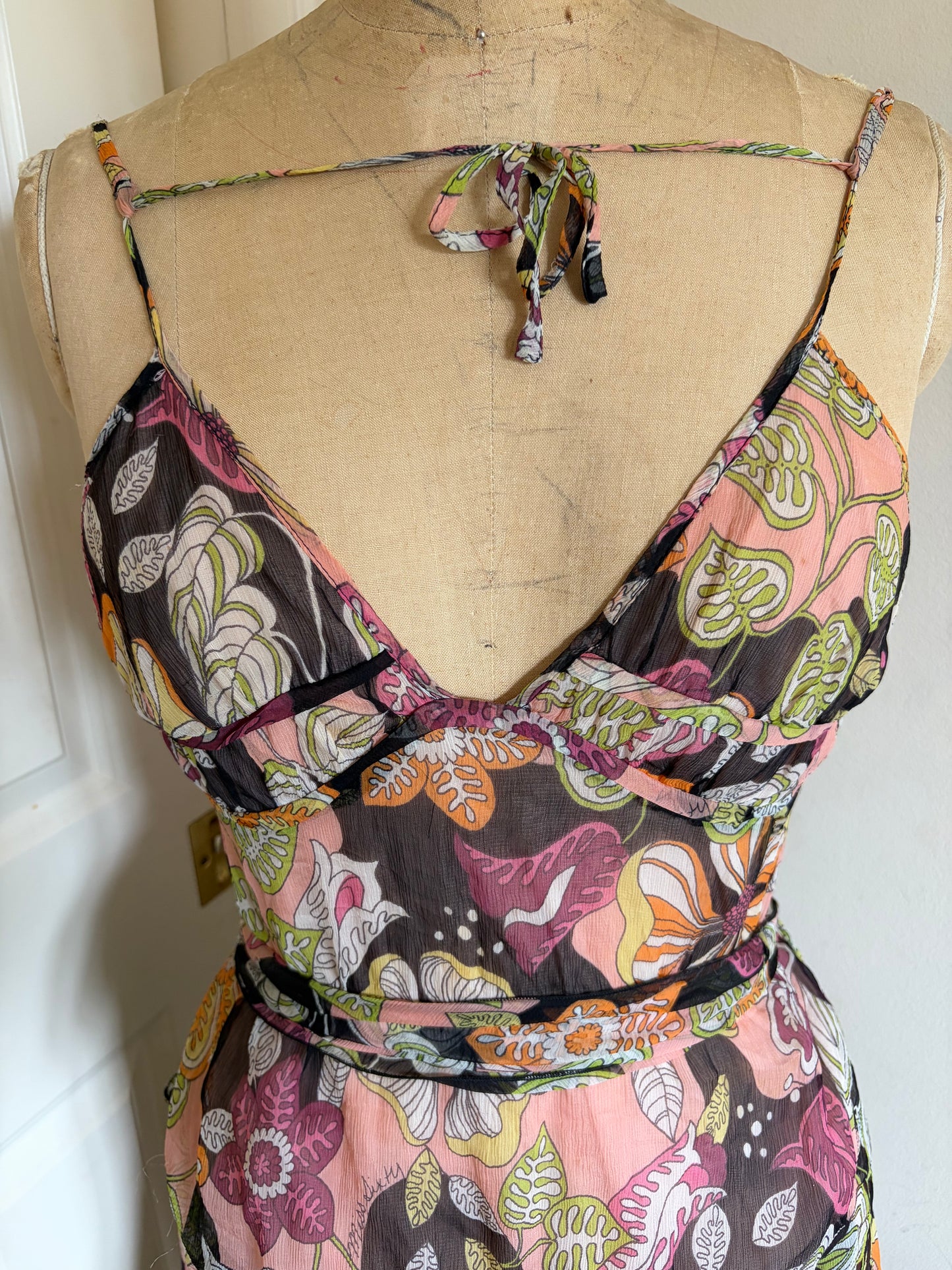 Miss Sixty 100% Silk Mini Dress