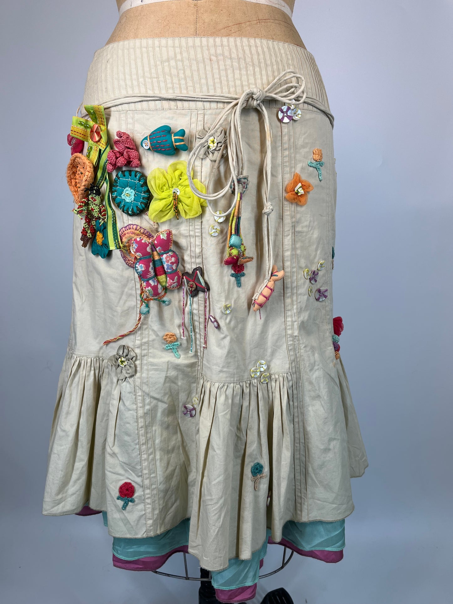 Unique Skirt With Plush Toy Details