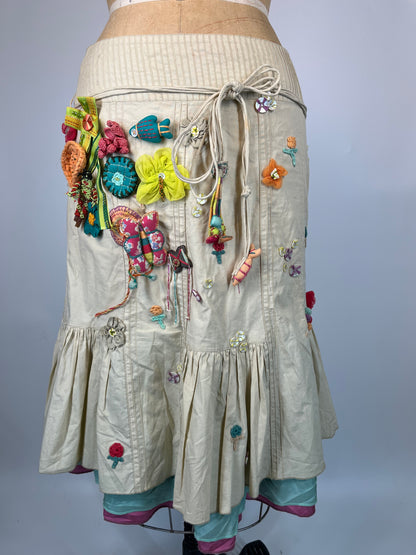 Unique Skirt With Plush Toy Details