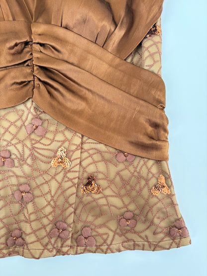 Made in Italy Silk Corset Top