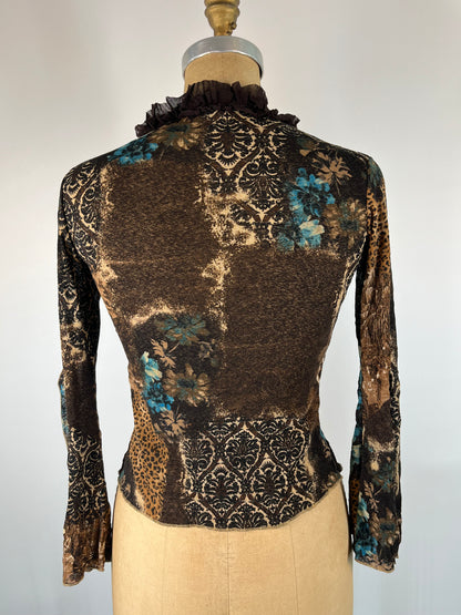 Made in Italy Animal Print Cardigan