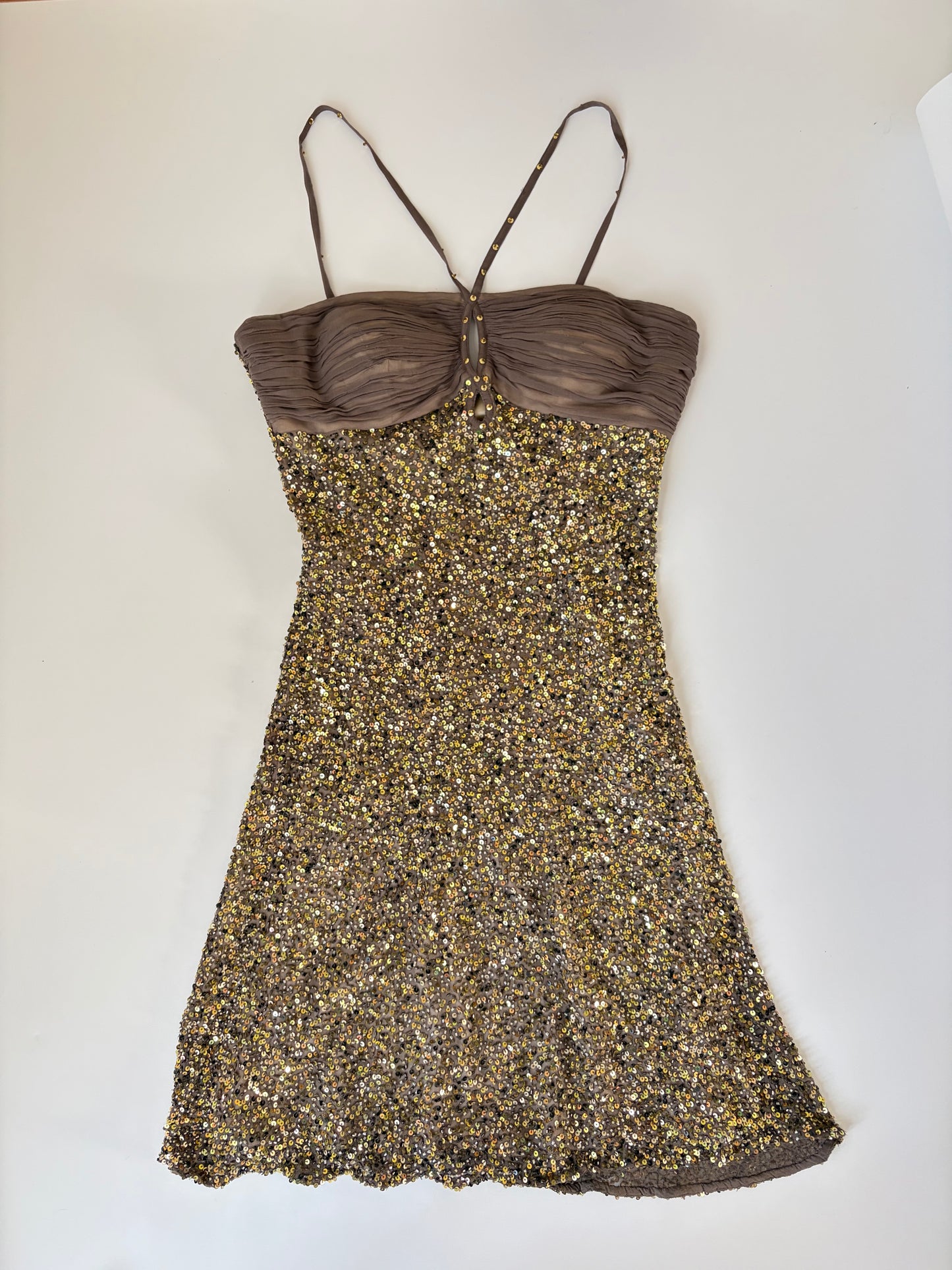 Rene Derhy Made in France Silk Sequin Dress