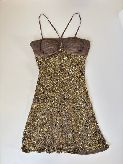 Rene Derhy Made in France Silk Sequin Dress