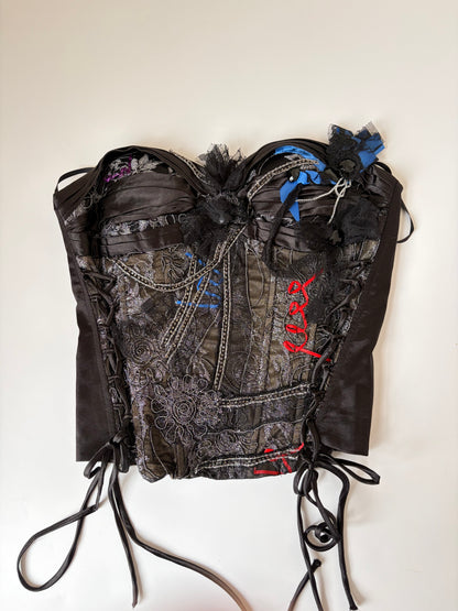 Made in France Beaded Applique Corset