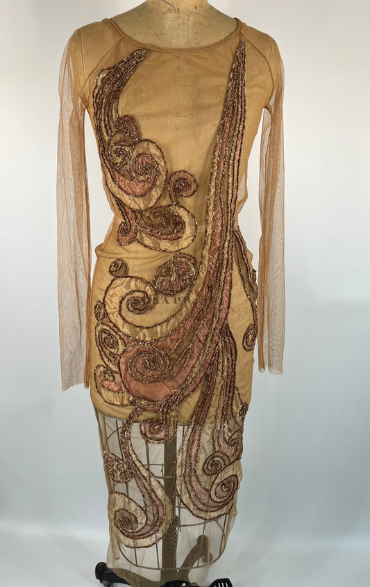 Abstract Mesh Statement Dress