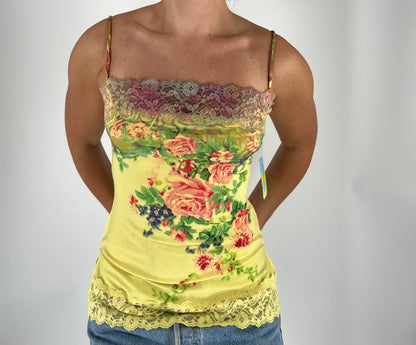 Deadstock Forever21 Floral Lace Tank