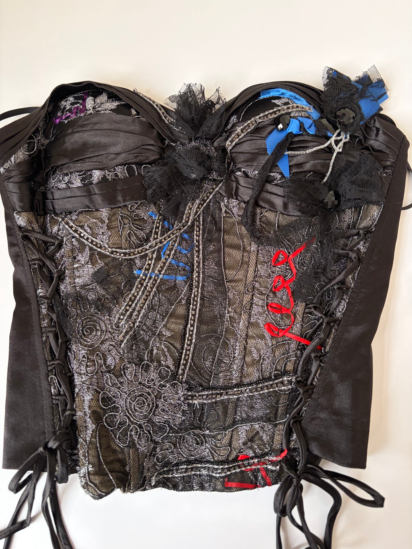 Made in France Beaded Applique Corset