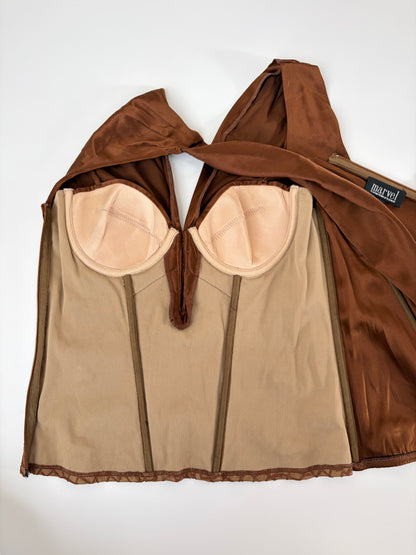 Made in Italy Silk Corset Top